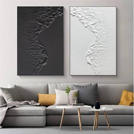 Yin & Yang Landscape" Premium 2-Piece Heavy 3D Texture Set