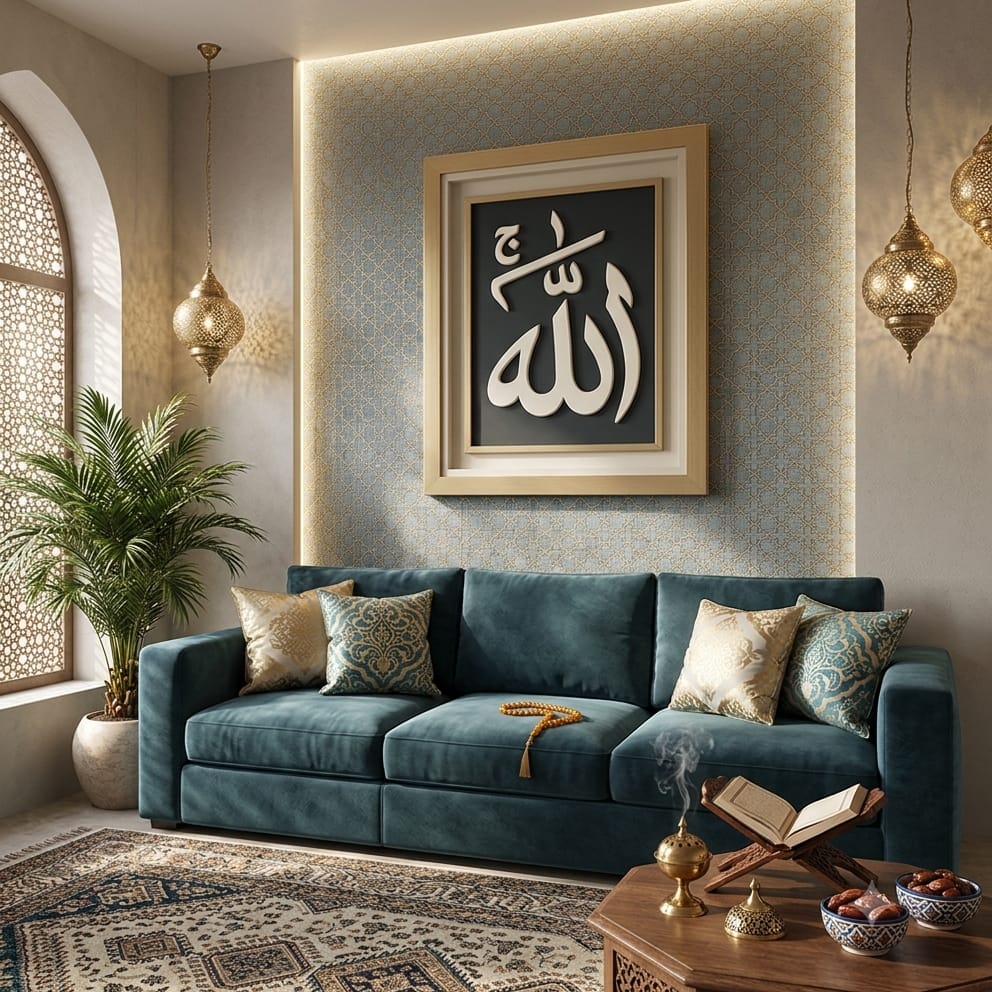 The Divine Majesty – 3D Floating Wooden Islamic Frame