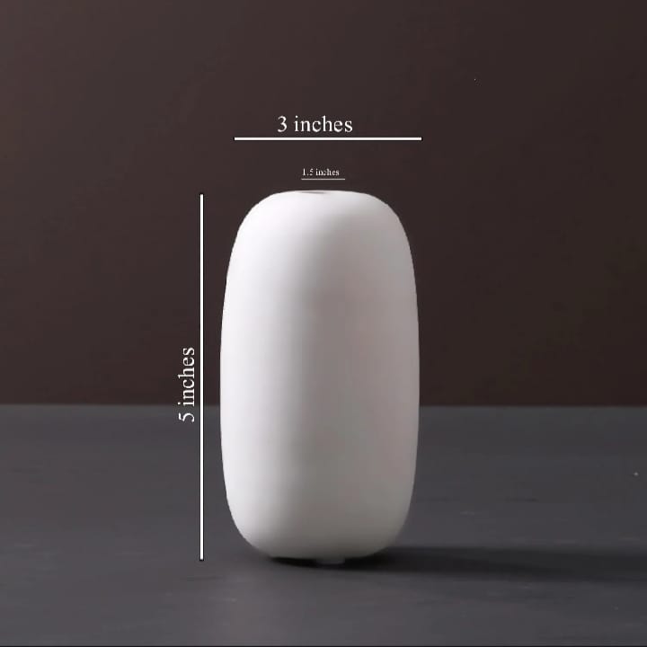 "Serene Blossom" Minimalist Ceramic Vase Trio Set